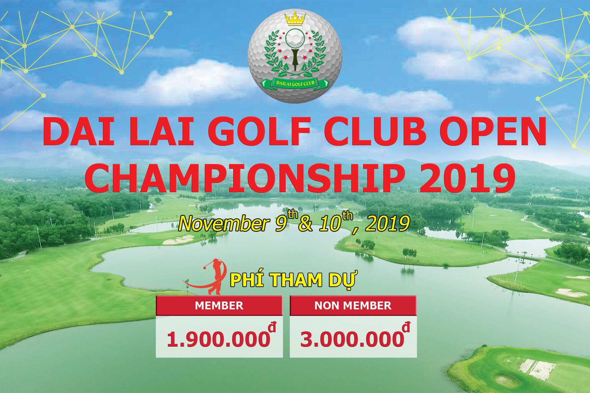 TRỰC TIẾP - Dai Lai Golf Club Open Championship 2019